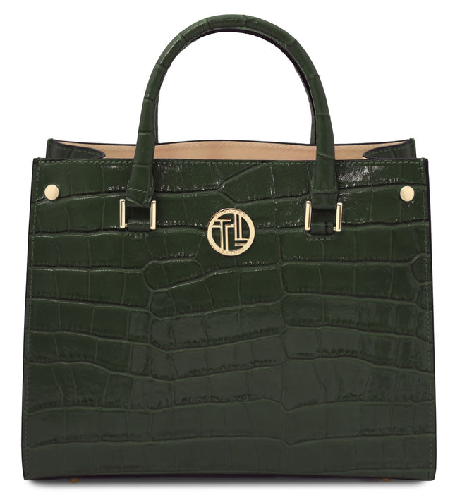 TL142504 – Croque - Croc print leren handbag