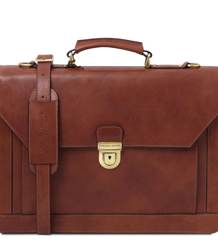TL142448 – Cremona - leren briefcase 3 compartments