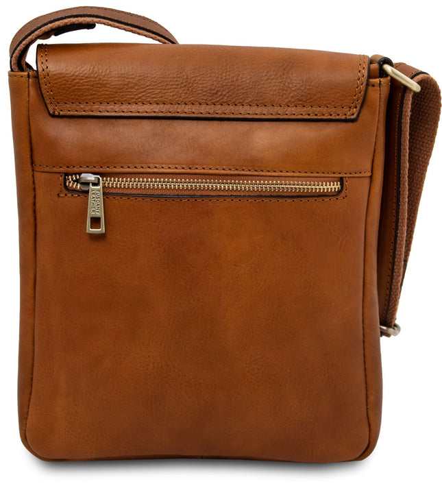 TL141407 – Jimmy - leren crossbody bag for men with front pocket