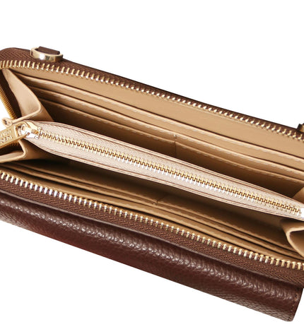 TL142433 – Urania - leren wallet/phone holder with strap