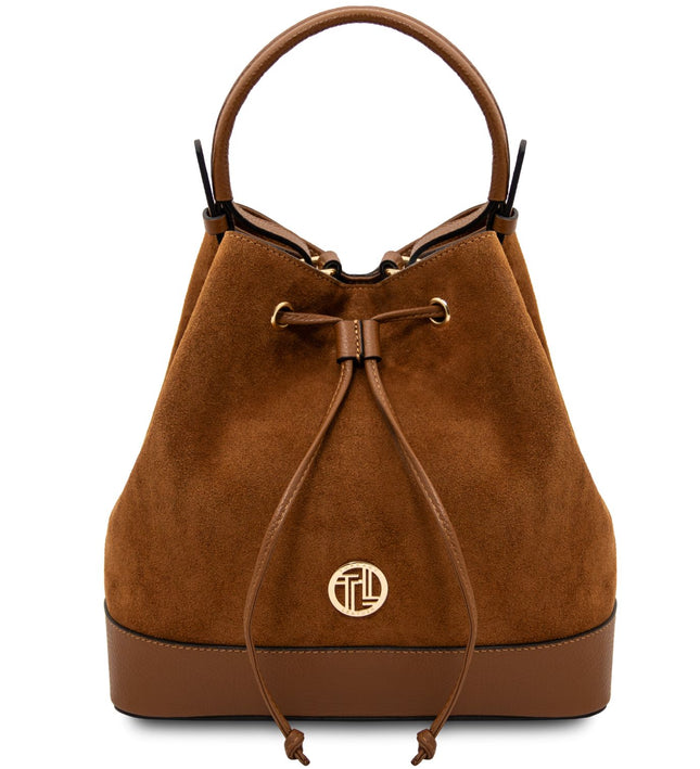 TL142476 – Minerva - leren bucket bag