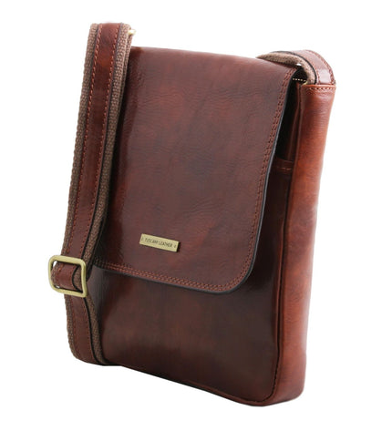 TL142464 - Tuscany Leather – John - Leren crossbody tas voor heren