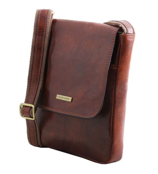 TL142464 - Tuscany Leather – John - Leren crossbody tas voor heren