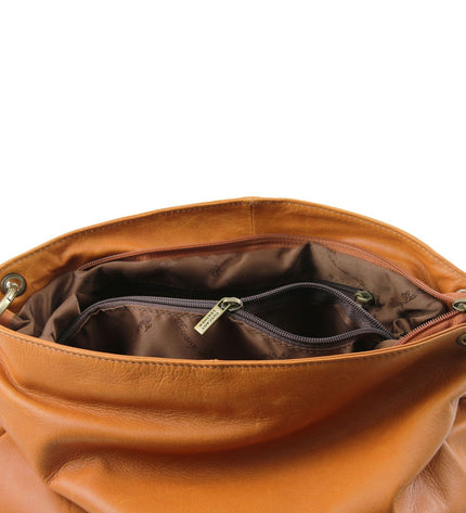 TL141110 – TL Bag - Soft leren shoulder bag with tassel detail