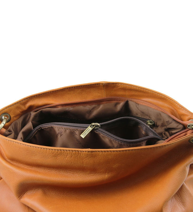 TL141110 – TL Bag - Soft leren shoulder bag with tassel detail