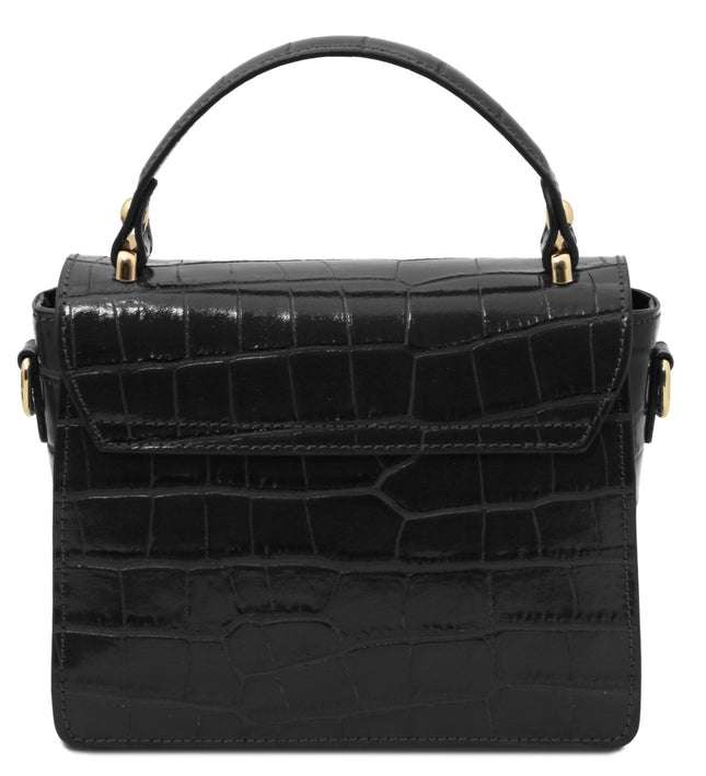 TL142503 – Croque - Croc print leren handbag