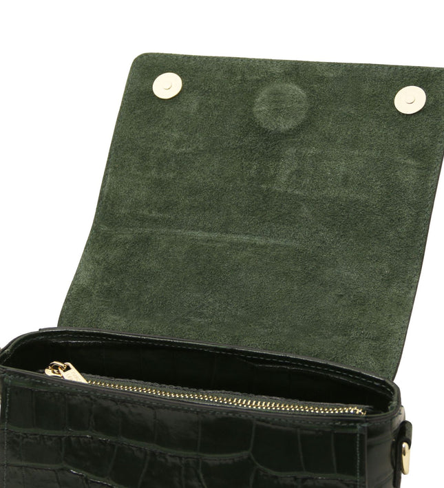 TL142503 – Croque - Croc print leren handbag