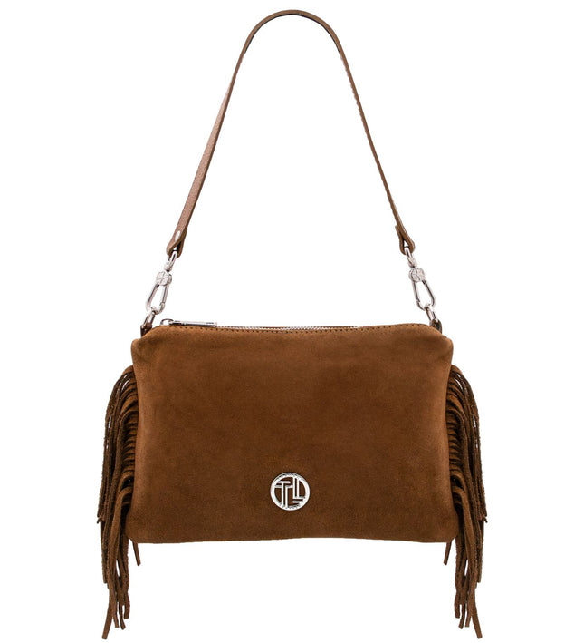 TL142495 – Nomade - Suede leren fringe clutch