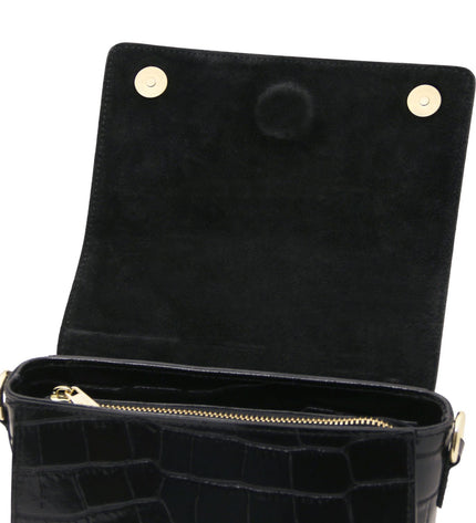 TL142503 – Croque - Croc print leren handbag