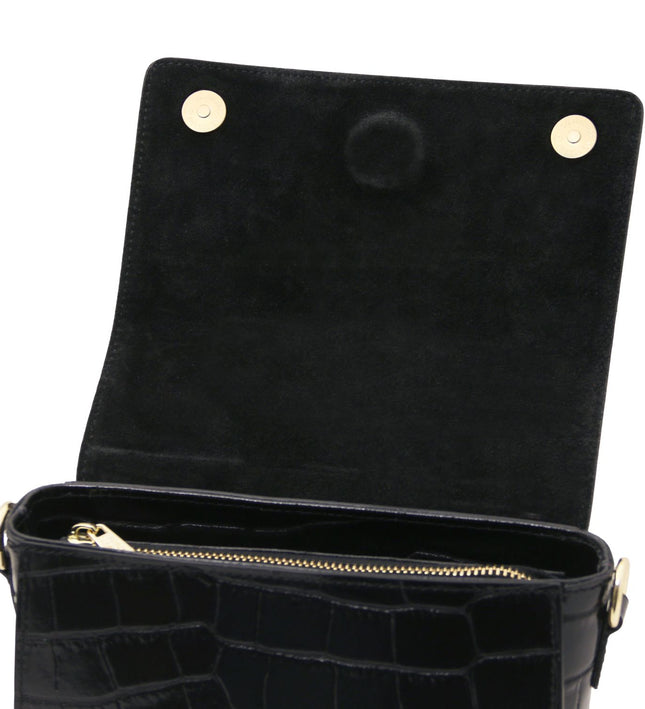 TL142503 – Croque - Croc print leren handbag