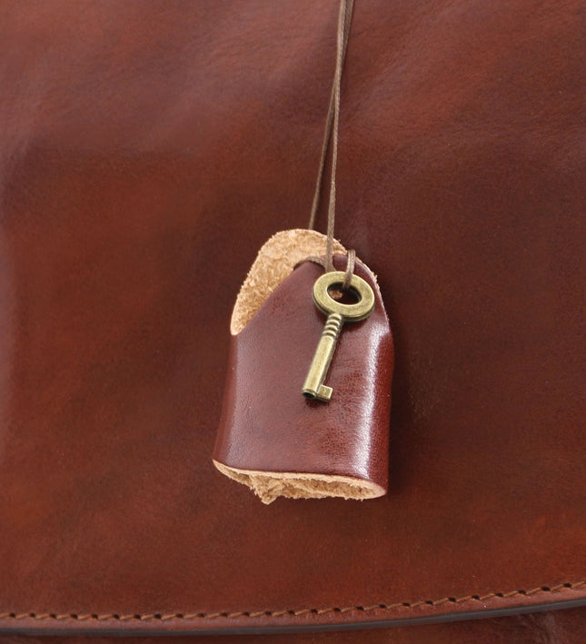 Tuscany Leather – Alessandria - Leather multi compartment TL SMART laptop briefcase – Honing (TL142440)