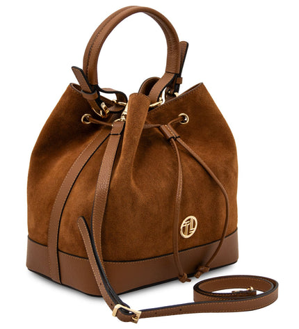 TL142476 – Minerva - leren bucket bag