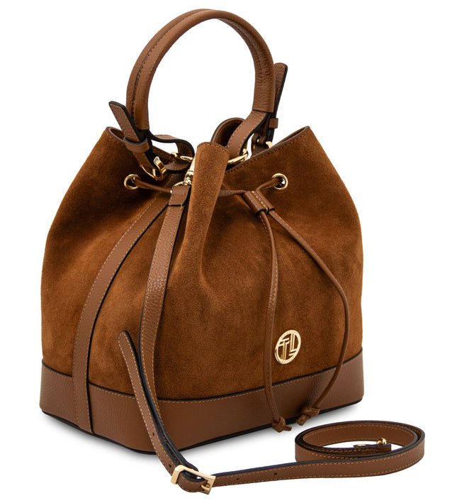 TL142476 – Minerva - leren bucket bag