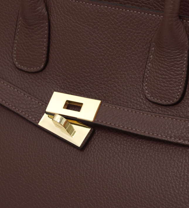 TL142507 – Origami - leren tote