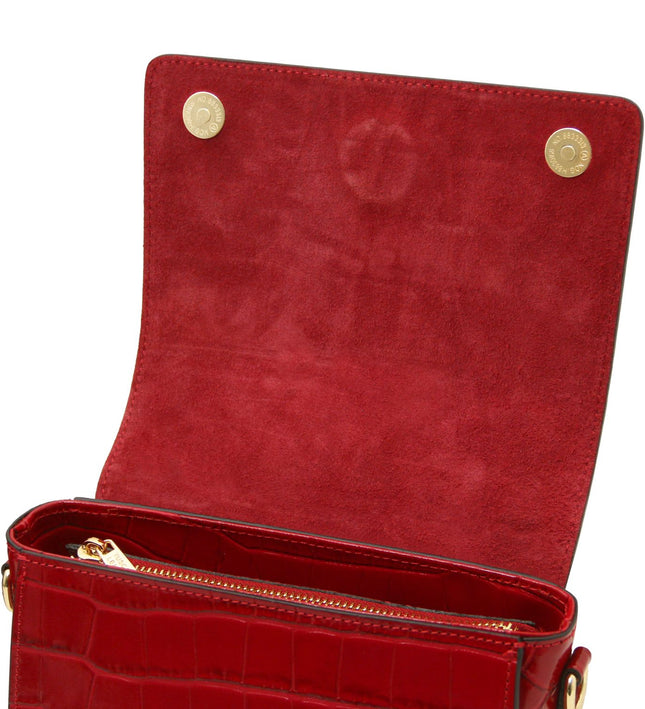 TL142503 – Croque - Croc print leren handbag