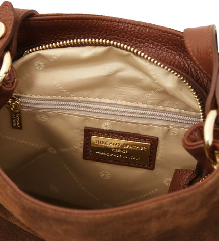 TL142512 – Nomade - Suede leren fringe shoulder bag