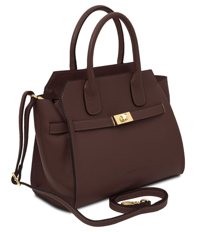 TL142507 – Origami - leren tote