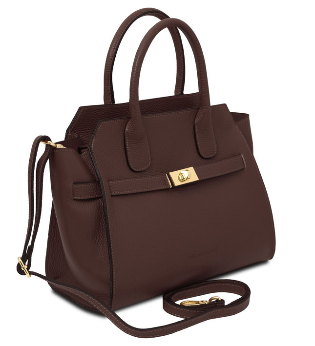 TL142507 – Origami - leren tote