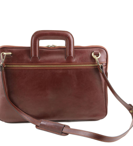 Tuscany Leather – Caserta - Document Leather briefcase – Bruin (TL142070)