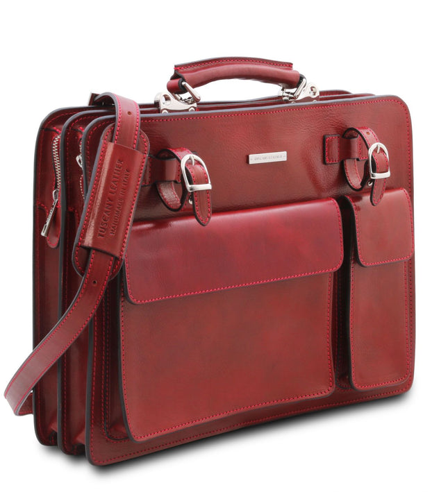 TL141268 – Venezia - leren briefcase 2 compartments