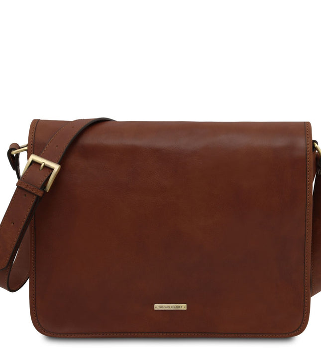 TL142430 – TL Messenger - Two compartments leren shoulder bag - Large size