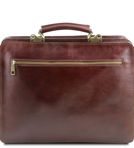 TL141268 – Venezia - leren briefcase 2 compartments