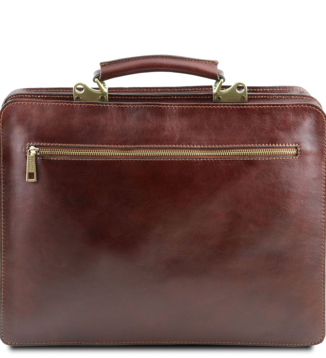 TL141268 – Venezia - leren briefcase 2 compartments