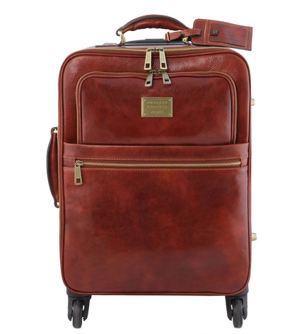 TL141911 – TL Voyager - 4-wielige verticale leren trolley