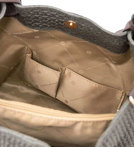 TL141573 – TL KeyLuck - Woven printed leren shopping bag