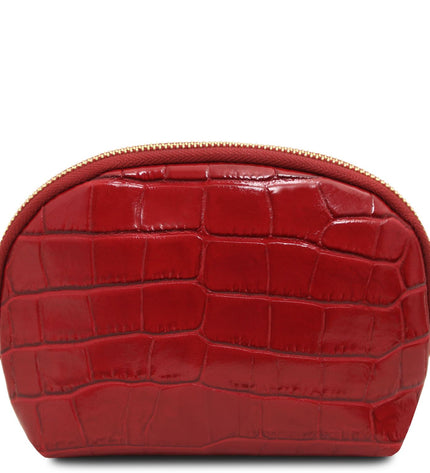 TL142514 – Vera - Croc print leren toiletry case