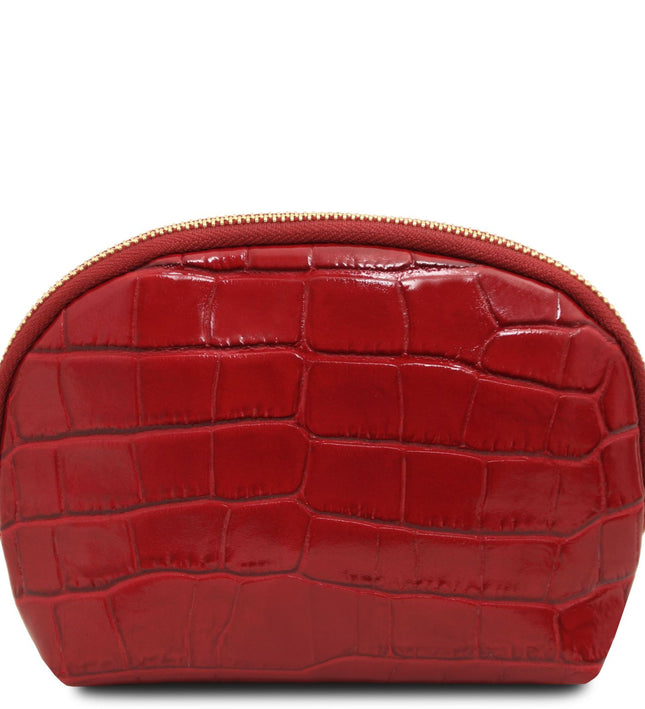 TL142514 – Vera - Croc print leren toiletry case