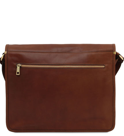 TL142430 – TL Messenger - Two compartments leren shoulder bag - Large size