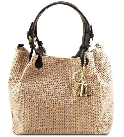 TL141573 – TL KeyLuck - Woven printed leren shopping bag