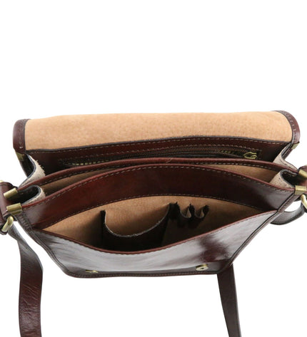 TL141255 – TL Messenger - Two compartments leren shoulder bag