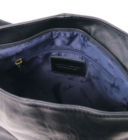 TL141110 – TL Bag - Soft leren shoulder bag with tassel detail