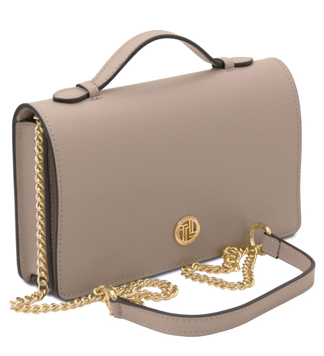 TL142505 – Opera - leren clutch with chain strap