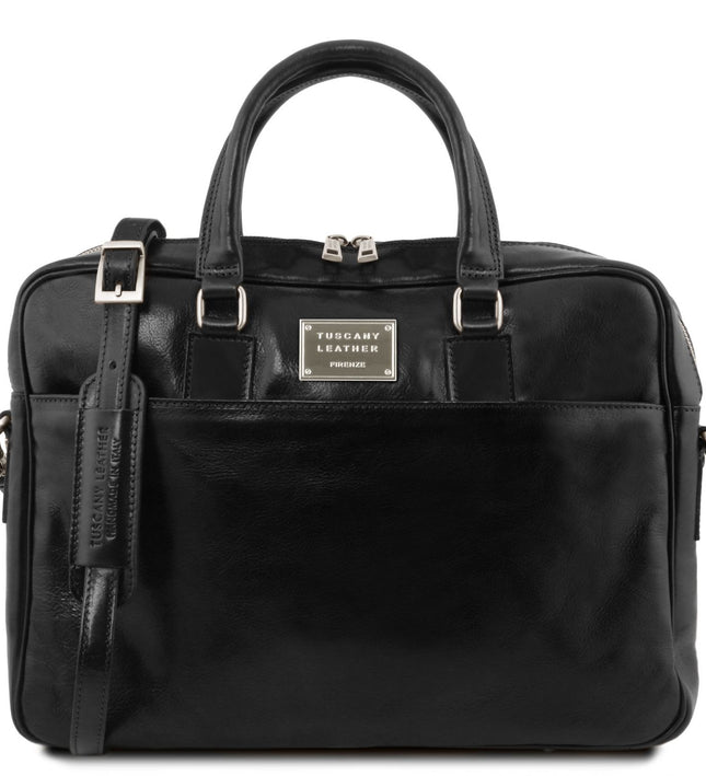 TL141241 – Urbino - leren laptop briefcase with front pocket