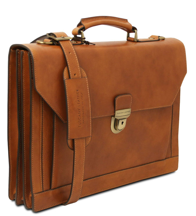 TL142448 – Cremona - leren briefcase 3 compartments