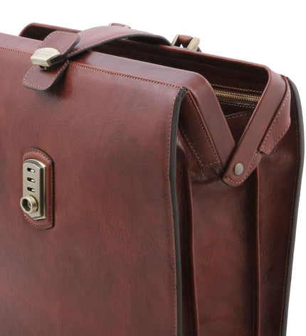 TL142352 – Canova - leren Doctor bag briefcase 3 compartments