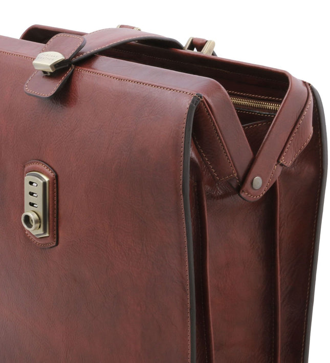 TL142352 – Canova - leren Doctor bag briefcase 3 compartments