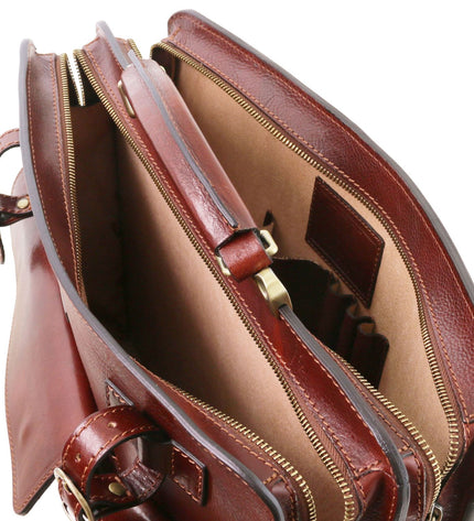 TL141268 – Venezia - leren briefcase 2 compartments