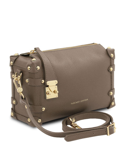 TL142422 – Praline - Soft leren duffle bag