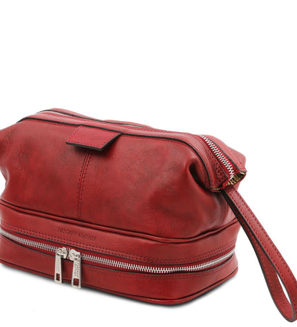 TL142204 – Jacob - leren toilet bag