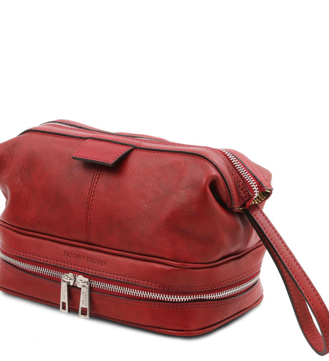 TL142204 – Jacob - leren toilet bag