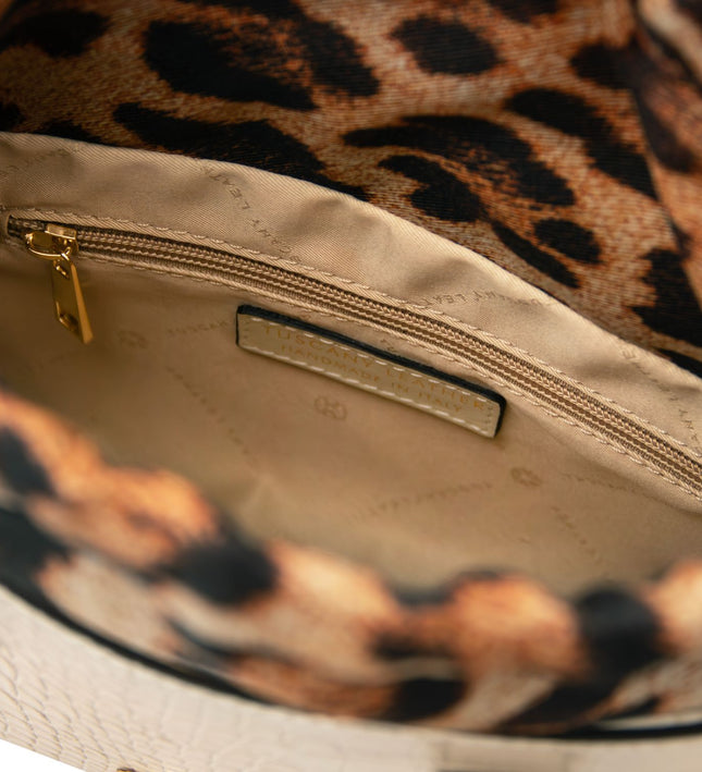 TL142510 – Croque - Croc print leren handbag