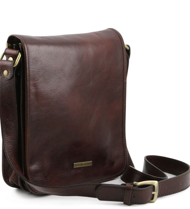 TL141255 – TL Messenger - Two compartments leren shoulder bag