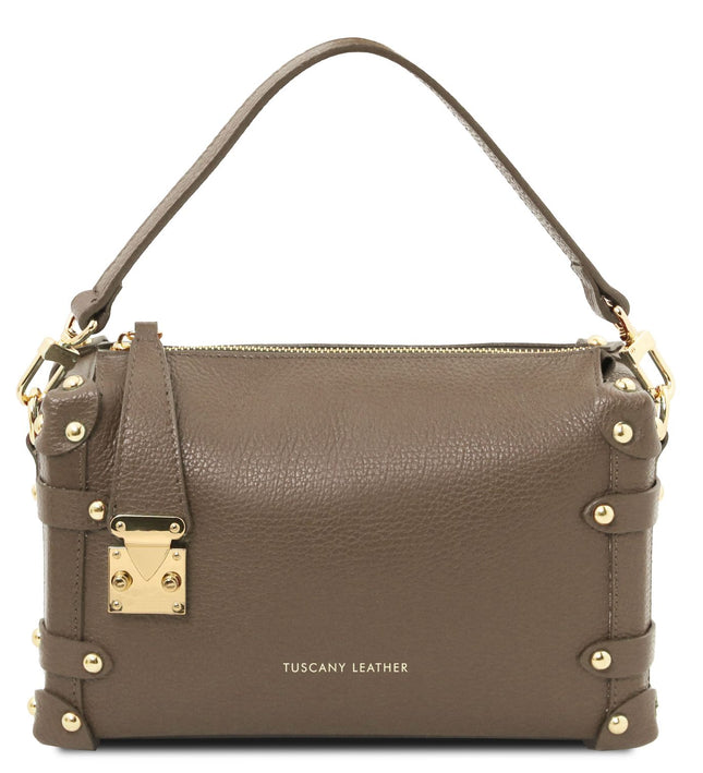 TL142422 – Praline - Soft leren duffle bag