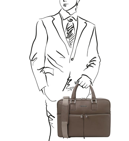 TL141986 – Treviso - leren laptop briefcase