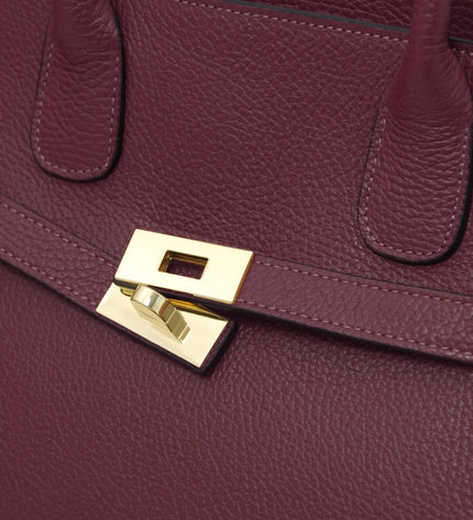 TL142507 – Origami - leren tote