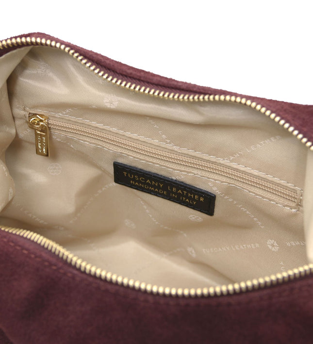 TL142419 – Sierra - Suede leren shoulder bag